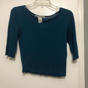 Blue crop top